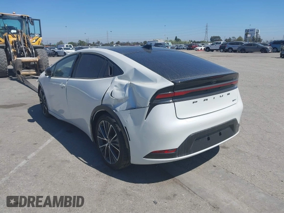 2024 Toyota Prius LE with VIN JTDACAAU1R3015637, listed as a IAAI auction lot 41216887 with 1 mi miles. Bid and sale history available at carsss.com. Image 3.