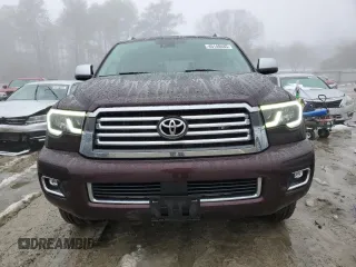 2019 Toyota Sequoia Platinum with VIN 5TDDY5G15KS167508, listed as a Copart auction lot 45140485 with 117,197 mi miles and Salvage Title. Bid and sale history available at carsss.com. Image 5.