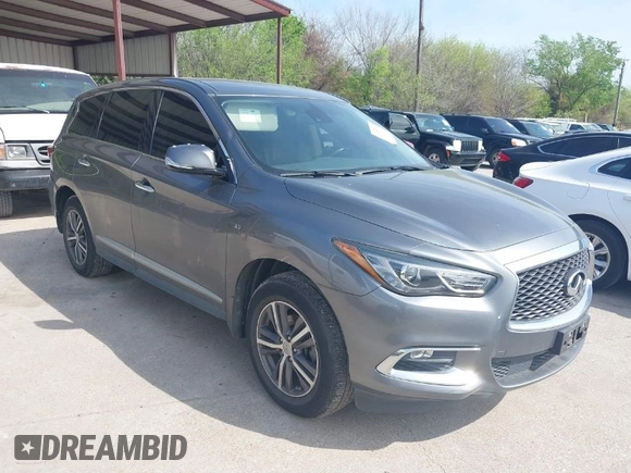 2019 Infiniti QX60 PURE with VIN 5N1DL0MM2KC514807, listed as a IAAI auction lot 41888970 with 71,561 mi miles. Bid and sale history available at carsss.com. Image 1.