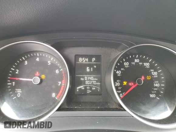 2017 Volkswagen Jetta S with VIN 3VW2B7AJ9HM343527, listed as a Copart auction lot 61421405 with 80,270 mi miles and Clean title. Bid and sale history available at DreamBid. Image 9.