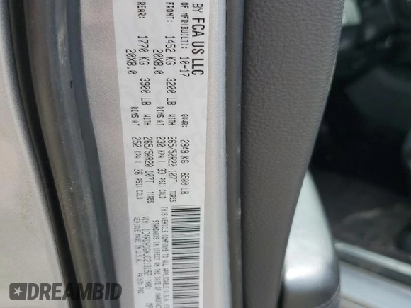 2018 Dodge Durango GT z VIN 1C4RDHDGXJC213152, wystawiony jako Copart lot #56956595 z przebiegiem 162 507 mil mil oraz Szkoda całkowita • Salvage title. Historia ofert i sprzedaży dostępna na DreamBid. Obrazek 13.