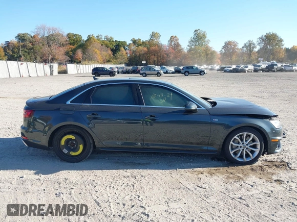 2019 Audi A4 Premium Plus with VIN WAUENAF44KA110793, listed as a IAAI auction lot 40676447 with 93,832 mi miles. Bid and sale history available at carsss.com. Image 13.