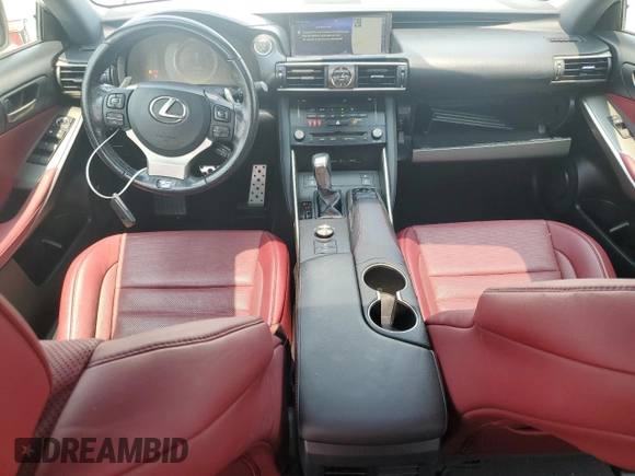 2017 Lexus IS 200t with VIN JTHBA1D22H5056977, listed as a Copart auction lot 58803545 with 77,094 mi miles and Salvage title. Bid and sale history available at DreamBid. Image 8.