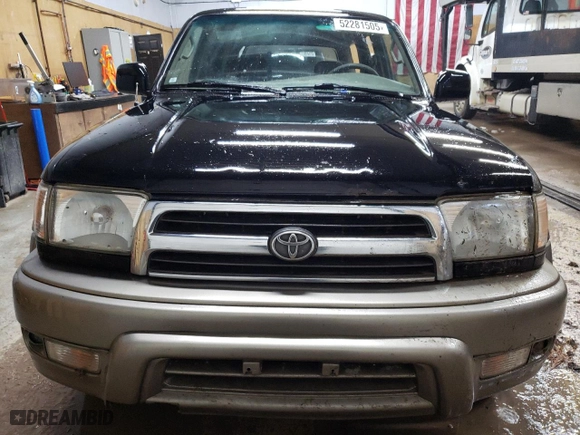 2000 Toyota 4Runner Limited with VIN JT3HN87R4Y9032310, listed as a Copart auction lot 52281505 with 0 mi miles and Clean Title. Bid and sale history available at carsss.com. Image 5.