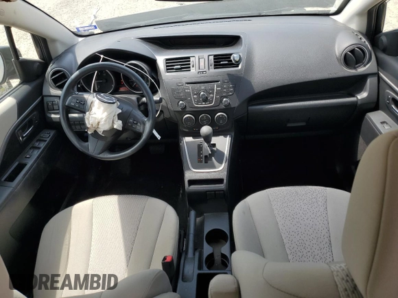 2012 Mazda 5 Sport with VIN JM1CW2BLXC0144268, listed as a Copart auction lot 53838745 with 47,993 mi miles and Salvage Title. Bid and sale history available at DreamBid. Image 8.