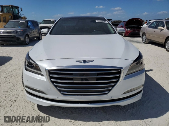 2017 Genesis G80 3.8L with VIN KMHGN4JE6HU193658, listed as a Copart auction lot 80803104 with Not Provided miles and Salvage Title. Bid and sale history available at DreamBid. Image 5.