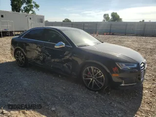 2018 Audi S4 Premium Plus with VIN WAUB4AF48JA026836, listed as a Copart auction lot 62691593 with 0 mi miles. Bid and sale history available at carsss.com. Image 4.