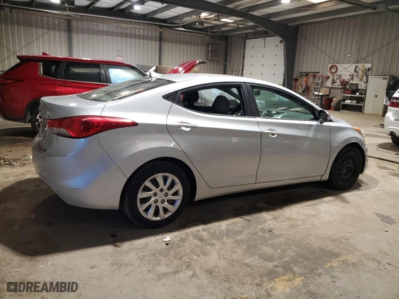 2011 Hyundai Elantra GLS PZEV with VIN 5NPDH4AE2BH033776, listed as a Copart auction lot 46393295 with 81,632 mi miles and Salvage Title. Bid and sale history available at carsss.com. Image 3.