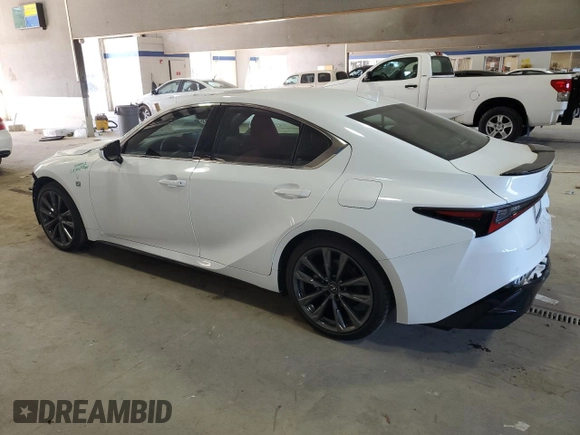 2024 Lexus IS 350 F Sport with VIN JTHGZ1E28R5035775, listed as a Copart auction lot 47109195 with 6,076 mi miles and Salvage title. Bid and sale history available at DreamBid. Image 2.