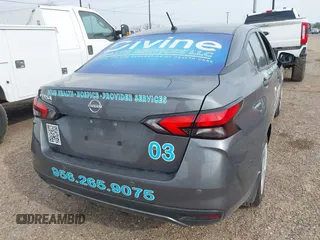 2024 Nissan Versa S with VIN 3N1CN8DV1RL918569, listed as a IAAI auction lot 41712697 with 4,642 mi miles. Bid and sale history available at carsss.com. Image 4.