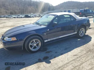 2002 Ford Mustang Deluxe z VIN 1FAFP44482F117034, wystawiony jako Copart lot #50332965 z przebiegiem 95 923 mil mil oraz Szkoda całkowita • Salvage title. Historia ofert i sprzedaży dostępna na DreamBid. Obrazek 1.