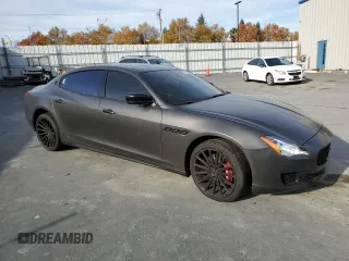 2015 Maserati Quattroporte S Q4 with VIN ZAM56RRA0F1131545, listed as a Copart auction lot 68528632 with 54,253 mi miles. Bid and sale history available at carsss.com. Image 4.