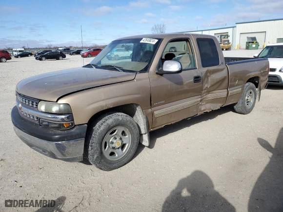 1999 Chevrolet Silverado 1500 LS with VIN 1GCEC19V9XZ181526, listed as a Copart auction lot 42849824 with 290,859 mi miles and Salvage Title. Bid and sale history available at carsss.com. Image 1.