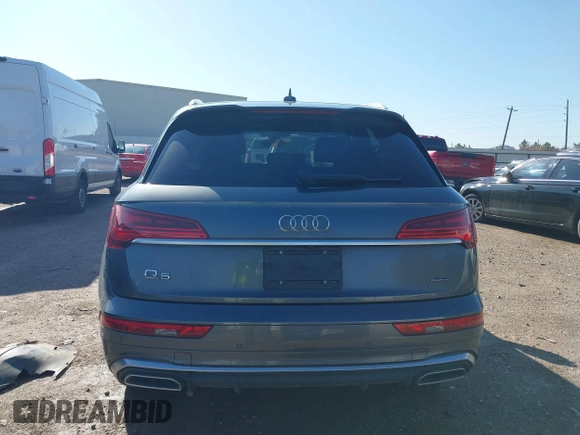 2022 Audi Q5 S line Premium with VIN WA1GAAFY5N2094705, listed as a IAAI auction lot 41175322 with 53,969 mi miles and . Bid and sale history available at DreamBid. Image 16.