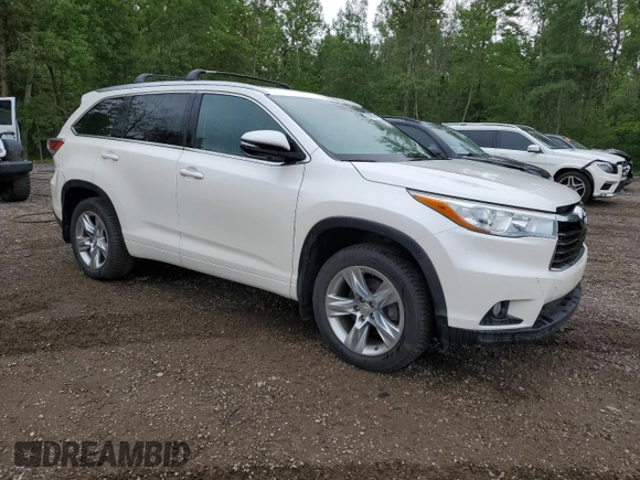 2014 Toyota Highlander Limited with VIN 5TDDKRFH1ES024406, listed as a Copart auction lot 62460525 with 172,598 mi miles and Clean title. Bid and sale history available at DreamBid. Image 4.