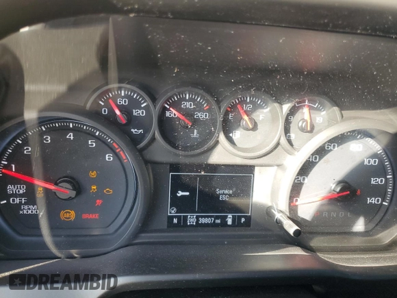 2021 Chevrolet Silverado 1500 Custom with VIN 1GCPYBEK9MZ340181, listed as a Copart auction lot 48616105 with 39,807 mi miles and Salvage Title. Bid and sale history available at DreamBid. Image 9.