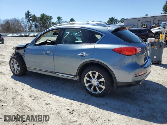 2017 Infiniti QX50 z VIN JN1BJ0RPXHM386827, wystawiony jako Copart lot #51993565 z przebiegiem 53 872 mil mil oraz Szkody całkowita. Historia ofert i sprzedaży dostępna na DreamBid. Obrazek 2.
