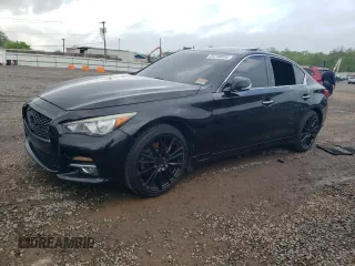 2015 Infiniti Q50 Premium with VIN JN1BV7AR7FM405244, listed as a Copart auction lot 54740055 with 100,836 mi miles and Salvage title. Bid and sale history available at DreamBid. Image 1.