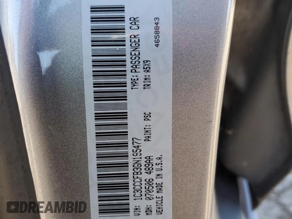 2016 Chrysler 200 LX with VIN 1C3CCCFB3GN195477, listed as a Copart auction lot 81224444 with 102,906 mi miles and Salvage Title. Bid and sale history available at carsss.com. Image 12.