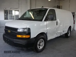 2020 Chevrolet Express Cargo Van with VIN 1GCWGAFG5L1252745, listed as a Copart auction lot 88163105 with 62,360 mi miles and Clean Title. Bid and sale history available at carsss.com. Image 2.