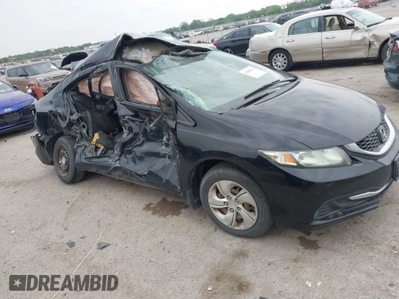 2015 Honda Civic LX with VIN 19XFB2F54FE062844, listed as a IAAI auction lot 42060674 with Not Provided miles and . Bid and sale history available at DreamBid. Image 1.