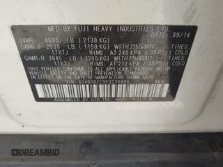 2015 Subaru Outback Premium с VIN 4S4BSBCC9F3236606, выставлен на аукционе IAAI как лот 42083270 с пробегом 125 126 миль миль и . История ставок и продаж доступна на DreamBid. Изображение 9.