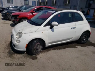 2012 FIAT 500 Pop with VIN 3C3CFFDR0CT120948, listed as a Copart auction lot 64101795 with 114,929 mi miles and Salvage title. Bid and sale history available at DreamBid. Image 1.