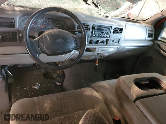 2001 Ford Super Duty F-250 XL with VIN 1FTNX21F31ED77538, listed as a Copart auction lot 50461984 with 153,571 mi miles and Salvage Title. Bid and sale history available at carsss.com. Image 8.