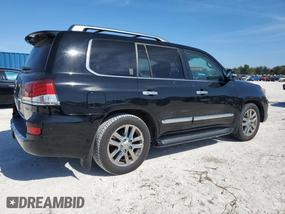 2015 Lexus LX 570 with VIN JTJHY7AX7F4165803, listed as a Copart auction lot 42799625 with 157,666 mi miles and Salvage Title. Bid and sale history available at DreamBid. Image 3.