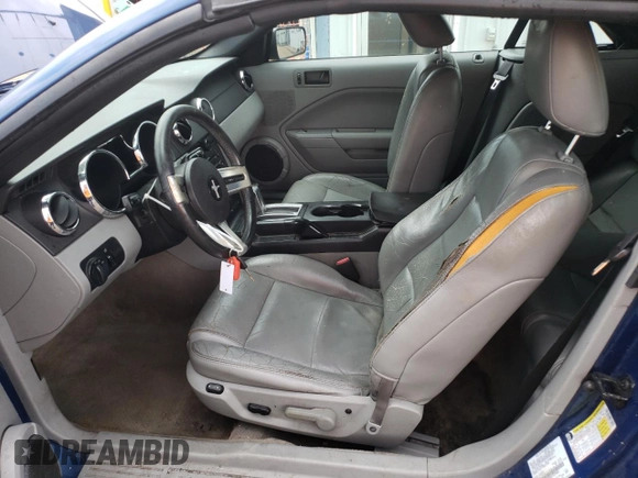 2007 Ford Mustang Deluxe with VIN 1ZVFT84N175273366, listed as a Copart auction lot 56422655 with 167,930 mi miles and Salvage title. Bid and sale history available at DreamBid. Image 7.