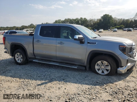2023 GMC Sierra 1500 with VIN 3GTPHBED5PG192259, listed as a Copart auction lot 72525054 with 25,153 mi miles and Salvage Title. Bid and sale history available at DreamBid. Image 4.