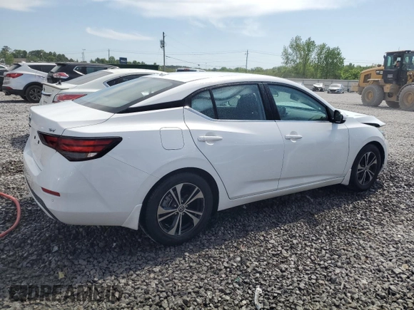 2022 Nissan Sentra SV with VIN 3N1AB8CV6NY235328, listed as a Copart auction lot 53726225 with 59,390 mi miles and Salvage Title. Bid and sale history available at carsss.com. Image 3.