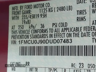 2013 Ford Escape Titanium с VIN 1FMCU0J90DUD07483, выставлен на аукционе IAAI как лот 42629324 с пробегом 173 394 миль миль и . История ставок и продаж доступна на DreamBid. Изображение 9.