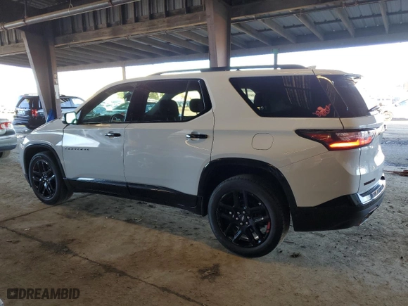 2021 Chevrolet Traverse Premier with VIN 1GNEVKKW8MJ202970, listed as a Copart auction lot 44468005 with 28,109 mi miles and Salvage Title. Bid and sale history available at carsss.com. Image 2.
