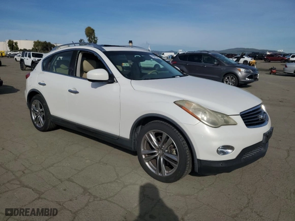 2012 Infiniti EX35 Journey with VIN JN1AJ0HR0CM452714, listed as a Copart auction lot 45895385 with 147,320 mi miles and Salvage Title. Bid and sale history available at carsss.com. Image 4.
