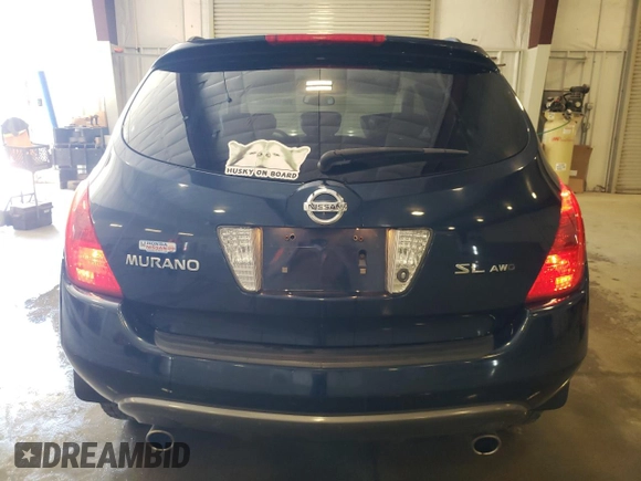 2005 Nissan Murano SL z VIN JN8AZ08W45W443537, wystawiony jako Copart lot #56176265 z przebiegiem 142 208 mil mil oraz Szkoda całkowita • Salvage title. Historia ofert i sprzedaży dostępna na DreamBid. Obrazek 6.