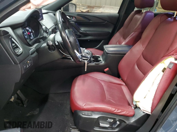 2021 Mazda CX-9 Carbon Edition with VIN JM3TCADY2M0527657, listed as a Copart auction lot 46650145 with 69,439 mi miles and Salvage title. Bid and sale history available at DreamBid. Image 7.