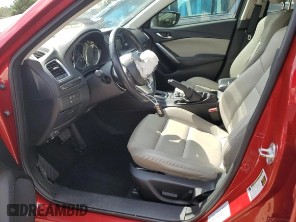 2015 Mazda 6 i Touring with VIN JM1GJ1V55F1210148, listed as a Copart auction lot 52235465 with 64,908 mi miles and Salvage Title. Bid and sale history available at carsss.com. Image 7.