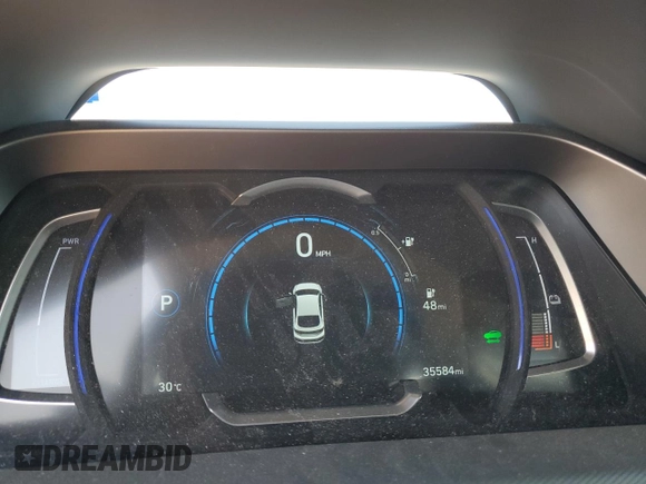 2020 Hyundai Ioniq Limited with VIN KMHC85LJ3LU071113, listed as a Copart auction lot 52460715 with 35,584 mi miles and Clean title. Bid and sale history available at DreamBid. Image 9.