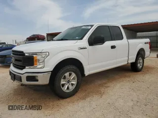 2018 Ford F-150 XL with VIN 1FTFX1E57JKF37759, listed as a Copart auction lot 52572745 with 97,000 mi miles and Clean Title. Bid and sale history available at carsss.com. Image 1.