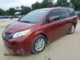 2015 Toyota Sienna XLE with VIN 5TDYK3DC4FS643881, listed as a Copart auction lot 56684635 with 137,781 mi miles and Salvage Title. Bid and sale history available at DreamBid. Image 1.