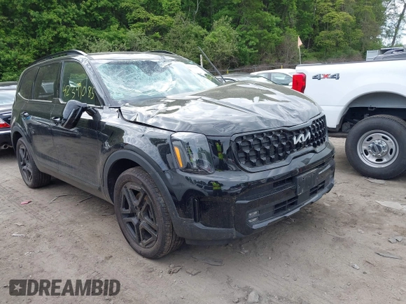 2024 Kia Telluride SX Prestige X-Pro with VIN 5XYP5DGC8RG520090, listed as a IAAI auction lot 42391085 with 9,513 mi miles and . Bid and sale history available at DreamBid. Image 1.