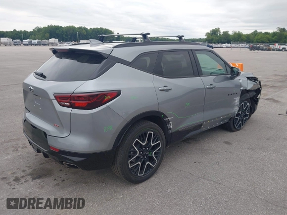 2023 Chevrolet Blazer RS with VIN 3GNKBKRS2PS216610, listed as a IAAI auction lot 42322283 with 16,340 mi miles and . Bid and sale history available at DreamBid. Image 4.