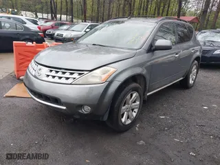 2006 Nissan Murano SL with VIN JN8AZ08TX6W409710, listed as a IAAI auction lot 41899720 with 182,303 mi miles. Bid and sale history available at carsss.com. Image 2.