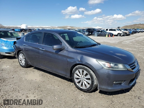 2013 Honda Accord Sdn EX-L with VIN 1HGCR2F85DA087665, listed as a Copart auction lot 48190605 with 145,498 mi miles and Salvage Title. Bid and sale history available at carsss.com. Image 4.