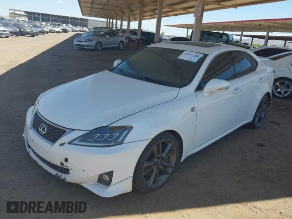 2011 Lexus IS with VIN JTHBE5C25B5025596, listed as a IAAI auction lot 41941765 with Not Provided miles. Bid and sale history available at carsss.com. Image 16.