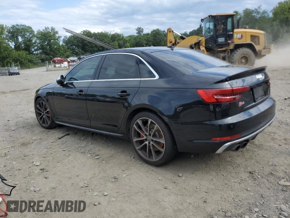 2018 Audi S4 Premium Plus with VIN WAUB4AF44JA002100, listed as a Copart auction lot 68661994 with 82,996 mi miles and Salvage Title. Bid and sale history available at carsss.com. Image 2.
