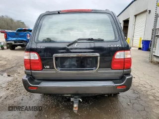 2001 Lexus LX 470 z VIN JTJHT00W613503074, wystawiony jako Copart lot #51959475 z przebiegiem Nie podano mil oraz Nie do naprawy. Historia ofert i sprzedaży dostępna na DreamBid. Obrazek 6.
