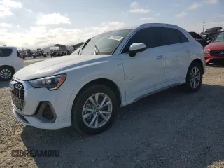 2022 Audi Q3 S line Premium with VIN WA1DECF33N1126676, listed as a Copart auction lot 57885335 with 27,062 mi miles and Salvage title. Bid and sale history available at DreamBid. Image 1.