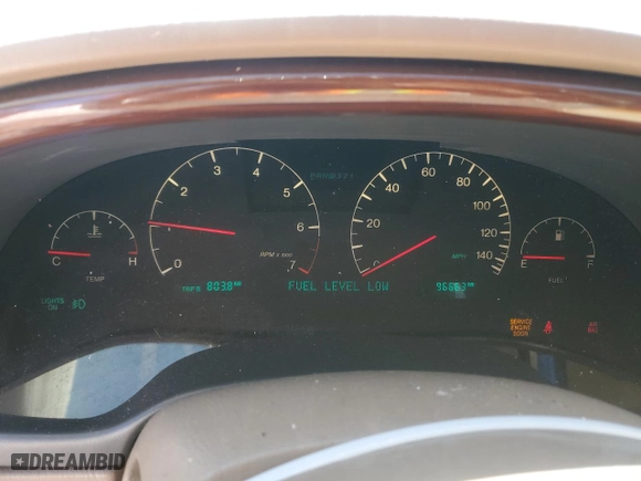 2005 Cadillac DeVille DTS with VIN 1G6KF57915U233705, listed as a Copart auction lot 45352675 with 96,663 mi miles and Salvage Title. Bid and sale history available at carsss.com. Image 9.